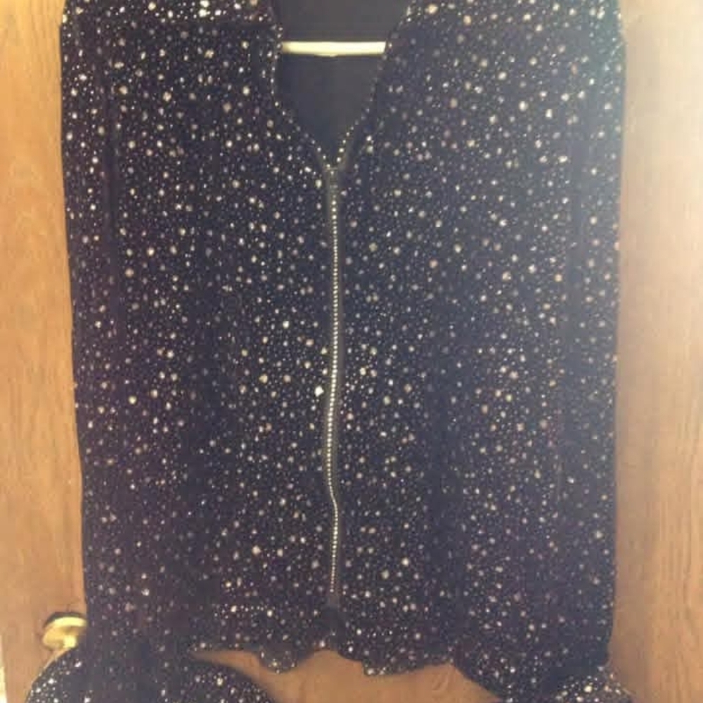 Women's Black Sequin Show Jacket